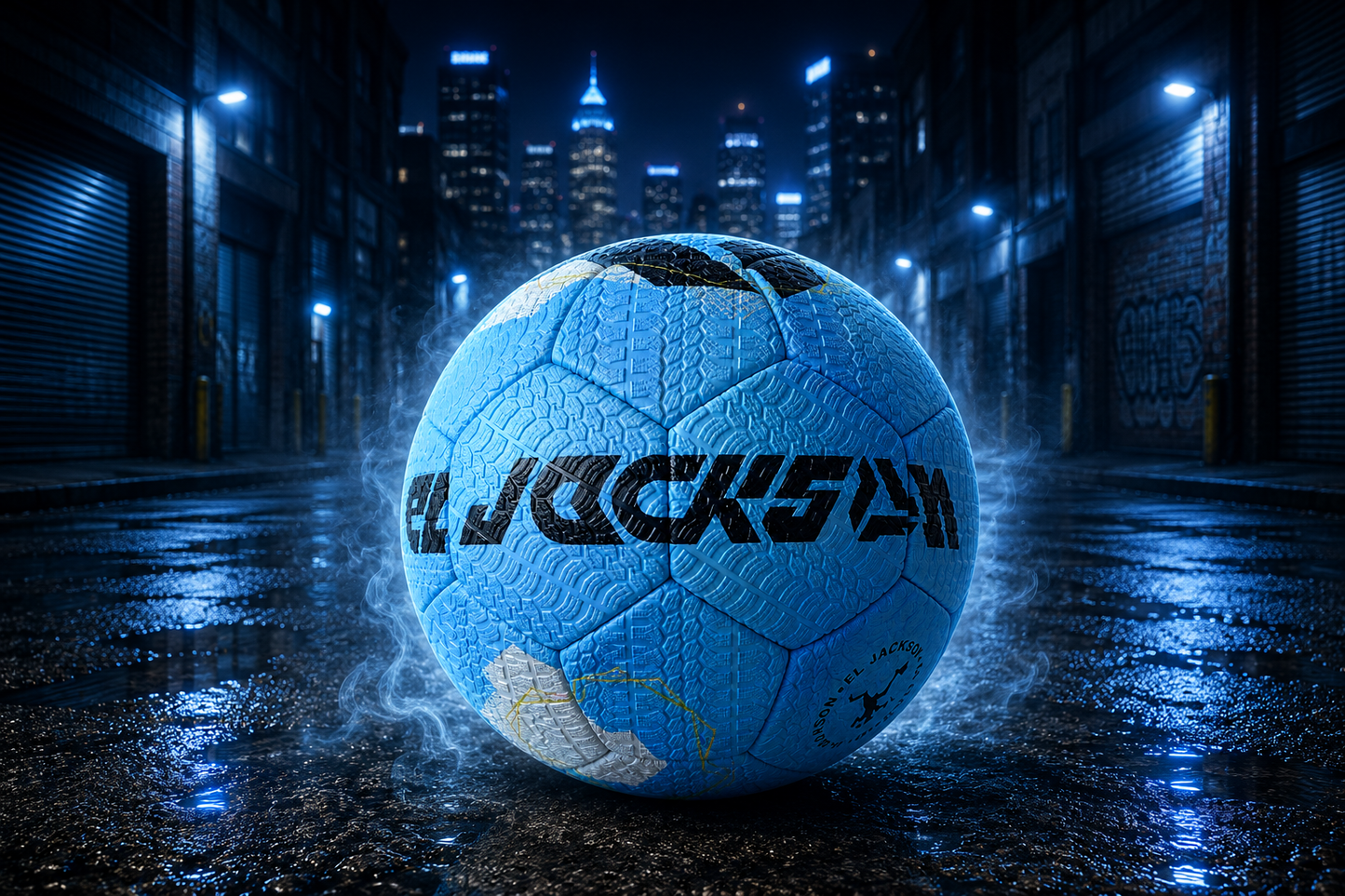 El Jackson Concrete Freestyle Football – Ultra Grip (Blue Edition)