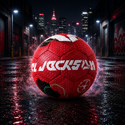 El Jackson Concrete Freestyle Football – Ultra Grip (Red Edition)